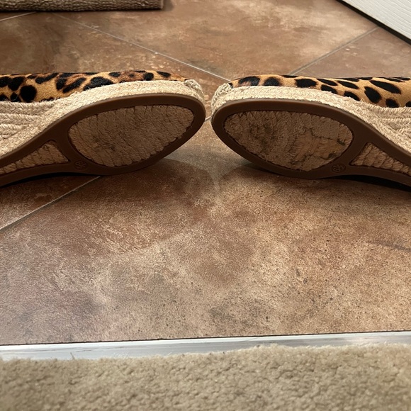 JCrew Seville Espadrille Wedges Leopard - Picture 9 of 9